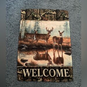 Welcome deer flag